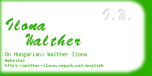 ilona walther business card